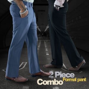 প্রিমিয়াম চায়না ডুবি ফরমাল প্যান্ট ( Steel Blue, Black) ( 2 Piece Pants )
